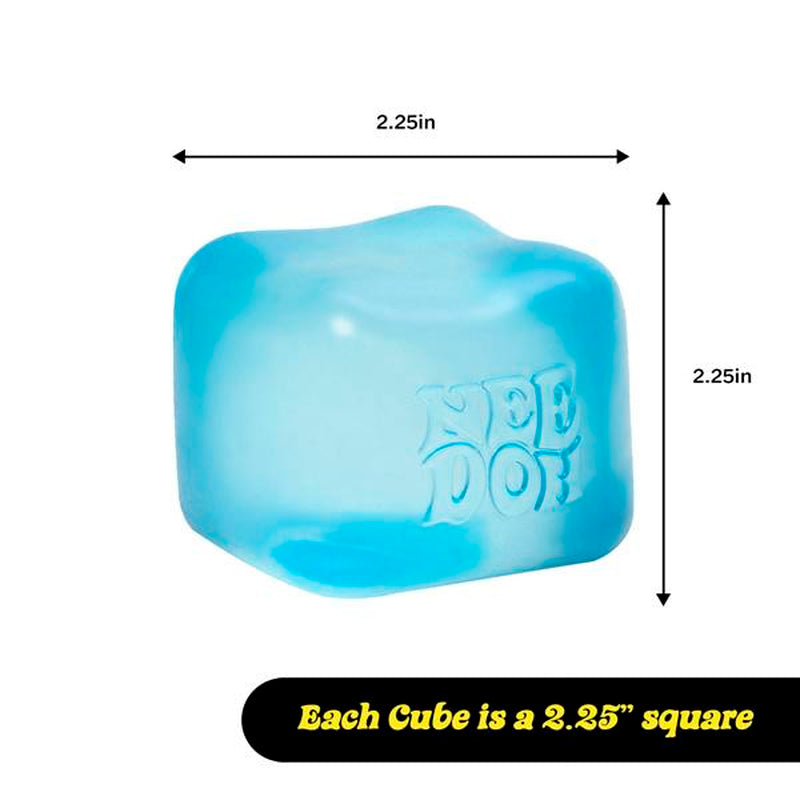 Needoh Nice Cube – Sensory Fidget Toy with Super Solid Squish, Stretchable Stress Relief, One Random Color