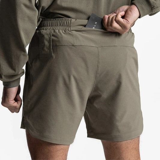 Short Deportivo Hombre Secado Rápido - Múltiples Bolsillos para Gym y Running