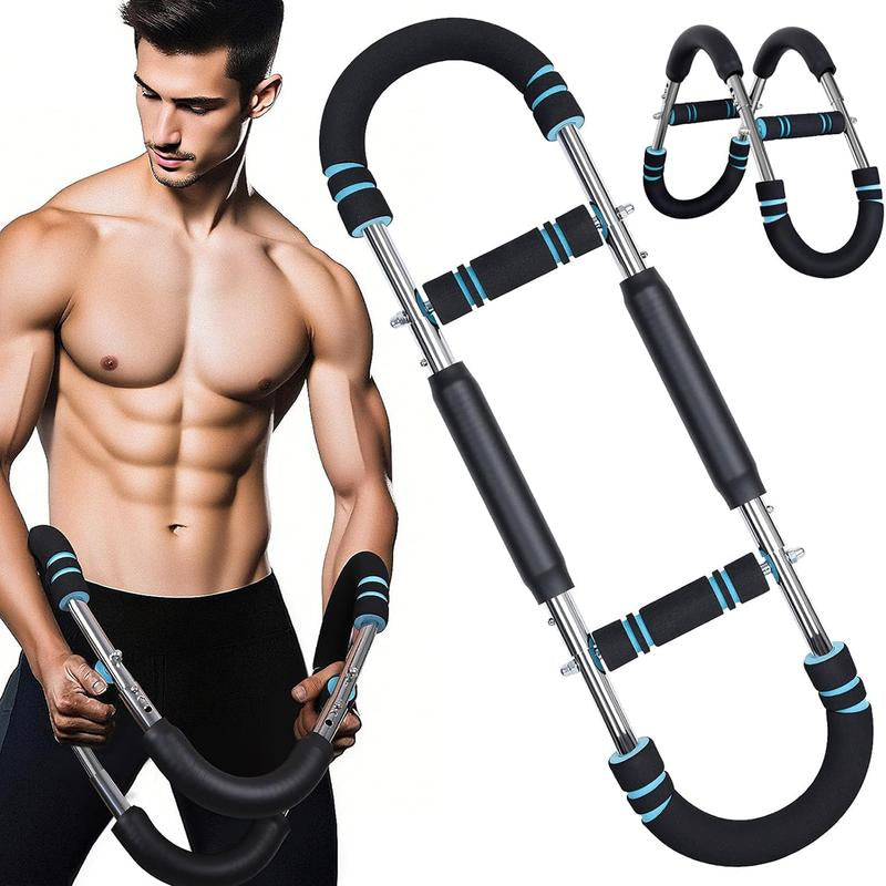 Twister Arm Trainer Adjustable Strength Bar for Chest & Arm Workout Portable Home Gym Equipment for Men Ideal for Upper Body Fitness